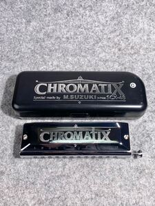 M.SUZUKI CHROMATIX クロマチックハーモニカ SCX-48 12穴 C調 スズキ ハーモニカ