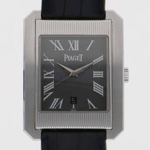 PIAGET ピアジェ G0A25031 プロトコール グレーダイヤル WG/レザー 自動巻き メンズ 【123409】