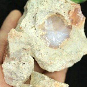 天然原石 ホワイトオパール 　メキシコ産 11～20g　稀少な母岩付き　 1個　　　　幸運の石 鉱物　原石　ルース 標本　宝石！！