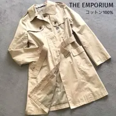 新品未使用THE EMPORIUM 高級コットン100%トレンチコート