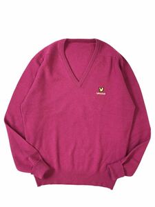 (D) Lyle&Scott ライルアンドスコット ウール ニット ピンク セーター (ma)