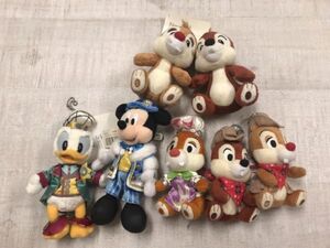 訳あり新品 DISNEY ディズニー ミッキーマウス ドナルドダック チップとデール キャラクター グッズ ぬいぐるみ キーホルダー 7点セット