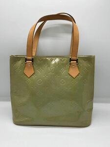 ★ LOUIS VUITTON / ルイヴィトン ヴェルニ ヒューストン モノグラム TH0959 ハンドバッグ トートバッグ グリ ブランド 中古品 0827KA