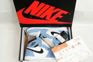 1円スタート！【新品】 NIKE ナイキ Air Jordan 1 Retro High OG 555088-134 University Blue US10.5(28.5cm)