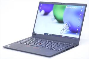 1円～ 使用感少 Corei7 16Gメモリ バッテリー良好 薄型 軽量 Lenovo ThinkPad X1 Carbon Gen7 i7-8565U RAM16GB SSD256GB 14.0FHD Win10