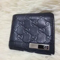 【希少】GUCCI　グッチ　二つ折り財布　グッチシマ　GG　インターロッキング