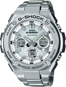 送料無料★国内正規品★新品・未使用★CASIO G-SHOCK G-STEEL 電波ソーラー GST-W110D-7AJF　ステンレスベルト★定価￥49,500