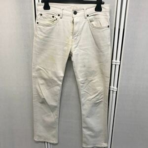 【KZ22】1000円スタート★古着★BURBERRY/バーバリー デニム　ホワイト　33