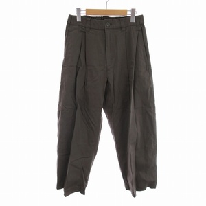 ウィム WYM HARD GABA LOOSE FIT TROUSERS チノパン ジッパーフライ M カーキ WYPT793 /RK メンズ