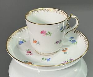 Meissen マイセン/※珍品 1級品 Aカンテ 散らし小花　カップ＆ソーサー