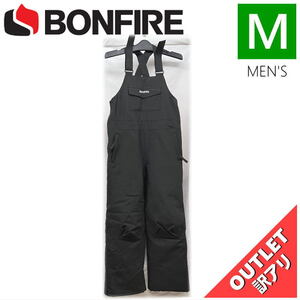 【OUTLET】 ジュニア[Mサイズ]BONFIRE REFLECT BIB PNT カラー:BLACK Mサイズ 子供用 スノーボード スキー パンツ PANT アウトレット