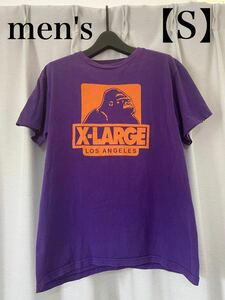 X-LARGE エクストララージ Tシャツ メンズ S 紫 パープル オレンジ USA製