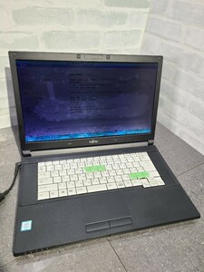 【ジャンク品】管1W211 FUJITSU LIFEBOOK A576/P FMVA1600N CPU core i3-6100U Bios起動OK HDD無し、メモリー4GB、バッテリー有り