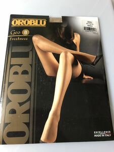 【送料無料】 OROBLU GEO 8 freshness EU42-44 L SABLE panty stocking パンティストッキング パンスト オロブル 高級 イタリア 8デニール