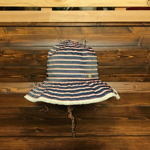 HANGTEN 赤耳 ブレードハット　トリコロール　Navy/White/Red 56cm セルビッチ　つばフリンジ