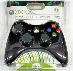 中古XBOX360ハード ワイヤレスコントローラ [ブラック]