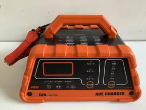 ⑪u160◆BAL◆バッテリー充電器 自動充電器 ACE CHARGER No.1738 12V バッテリー専用 端子逆接続 電動工具 工具 通電のみ確認済み