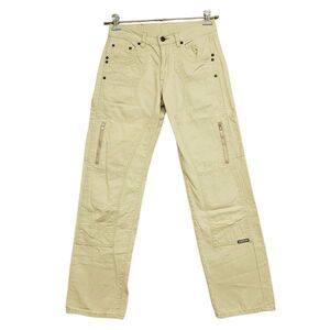 261676【XSサイズ】日本製 NEIGHBORHOOD DENIM コットン ワーク パンツ ベージュ ミリタリー DCNH-PT-W06 ネイバーフッド メンズ