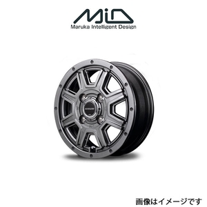 MID ロードマックス マッドライダー アルミホイール 1本 ライフ JC系(12×4J 4-100 INSET42 メタリックグレー)ROADMAX MUDRIDER