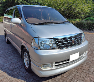 TOYOTA トヨタ GRANDHIACE グランドハイエース 3.0Ｇディーゼルターボ シルバー 2000年 大分（カーオク管理番号：C2001803）