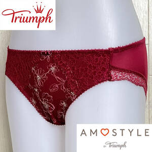 Mサイズ☆トリンプ アモスタイル レース花柄 Triumph ドリーミーポインセチア AMST1374 レギュラーショーツ AMOSTYLE BY Triumph T005