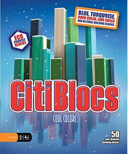 木製ブロック CitiBlocs シティブロックス クールカラーセット50ピース