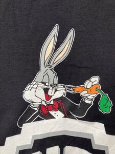 美品　未使用品　WARNER BROS 90年代　アメリカ製USA製　ワーナーブラザーズLooney Tunes バックスバニー ムービーTシャツ　シングル