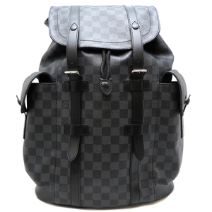 ［飯能本店］LOUIS VUITTON LV ルイ・ヴィトン クリストファー MM リュック・デイパック ダミエグラフィット ブラック N41379 DH83533