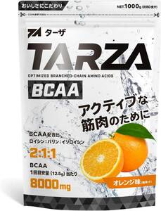 1キログラム (x 1) TARZA（ターザ） BCAA 8000mg アミノ酸 クエン酸 パウダー オレンジ風味 国産 1kg