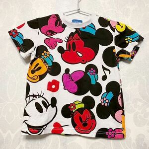 美品 ★ ディズニーリゾート購入 ミニーマウス 半袖Ｔシャツ 110㎝ ★ キッズ Disney ディズニーランド ディズニーシー TDS TDR ミニー