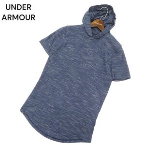 UNDER ARMOUR アンダーアーマー 通年 半袖 メランジ★ フーディー プルオーバー パーカー Sz.SM　メンズ トレーニング　C4T03841_4#C