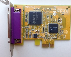パラレルポート PCI Card PAR5408A ロープロファイル PCI-Express プリンターポート