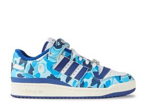 A BATHING APE × adidas Forum 84 Low 30th Anniversary "Blue Camo" 26.5cm ID4772