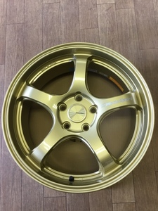 「展示品」.ウェッズスポーツ　RN-05M★18×7.5　114.3-5+45　ハブ径73mm★ゴールド★C-HR、RX-8、MAZDA3、マークX等に♪4本セット