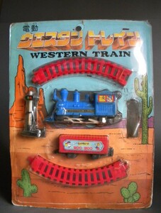 当時物 ★★ WESTERN TRAIN 鉄道模型 ウェスタントレイン !! 蒸気機関車セット 信号機 レール 貨車 線路 西部劇★★未使用デッドストック品