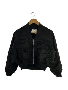 TOGA PULLA◆Nylon twill blouson/ジャケット/36/ナイロン/BLK/TP21-FC236