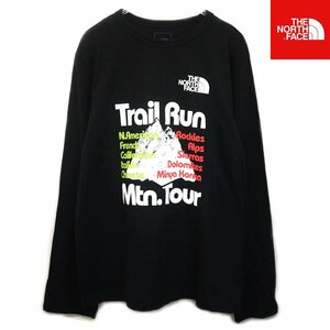 USA限定新品 ノースフェイス トレイル 長袖Tシャツ(XL)ブラック 黒 THE NORTH FACE TRAIL ロンT カットソー /ja153