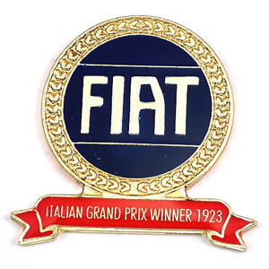 ピンバッジ・フィアット車レースグランプリ優勝 FIAT ITALIA ITALY◆フランス限定ピンズ◆レアなヴィンテージものピンバッチ