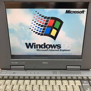 NEC Aile PC-9821 La10 ノートパソコン ノートPC /外付けFDドライブ付き/【ジャンク】管HS-10