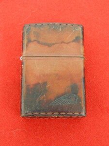 ZIPPO ジッポライター インディアンモーターサイクル レザー 0918W2G