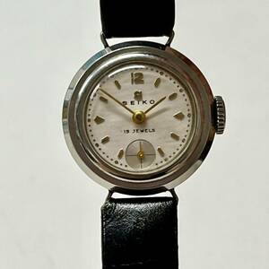 SEIKO 手巻き 腕時計 15JEWELS レディース　8020 ベルト社外品