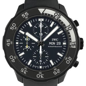 インターナショナルウォッチカンパニー IWC アクアタイマー ガラパゴス アイランド IW376705 SS ラバー RB 自動巻き ブラック メンズ 中古