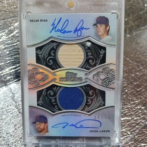 ノーラン・ライアン nolan ryan ジェイコブ・デグロム jacob degrom 15枚限定 直筆サイン サイン カード topps sterling 大谷翔平 auto