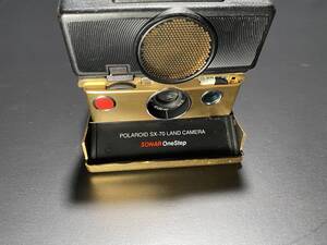 激レア 限定モデル POLAROID SONAR OneStep GOLD ポラロイド ソナー ゴールド SX-70 LAND CAMERA 中古 現状品 