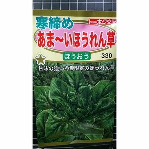 ３袋セット 寒締め あまい ほうれん草 ほうおう 種 郵便は送料無料 ホウレンソウ