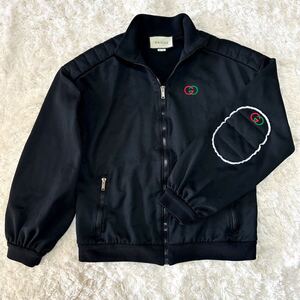 【激レア】GUCCI グッチ トラックジャケット シェリー ジャージ ブルゾン ジップアップ アウター インターロッキング GG ロゴ ジャンパー 