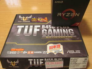 動作確認済！ASUS TUF B450-PLUS GAMING RYZEN7 2700 CPU付き