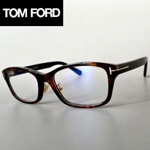 トムフォード メガネ TOM FORD アジアンフィット メンズ レディース 【新品】 スクエア ブラウン ブルーライトカット おしゃれ べっ甲柄