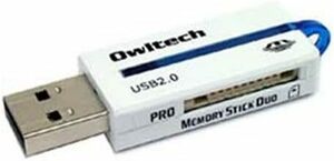 送料無料【未使用品】オウルテック USB2.0 カードリーダー メモリースティック Duo/PRO Duo専用 カードリーダー/ライター●Owltech