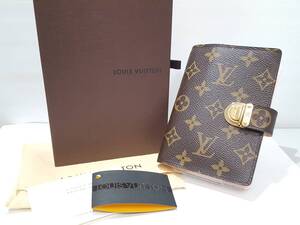 【美品】LOUIS VUITTON ルイヴィトン モノグラムライン アジェンダPM コアラ R21013 手帳カバー/6穴リング/約14×10×3cm/01YZ121805